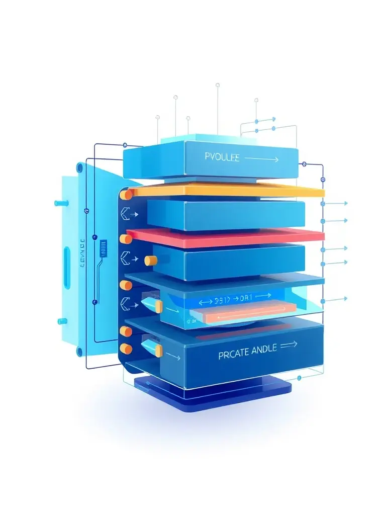 An abstract depiction of an algorithm's architecture, highlighting the different layers and modules that contribute to its overall functionality, emphasizing the importance of structural understanding.