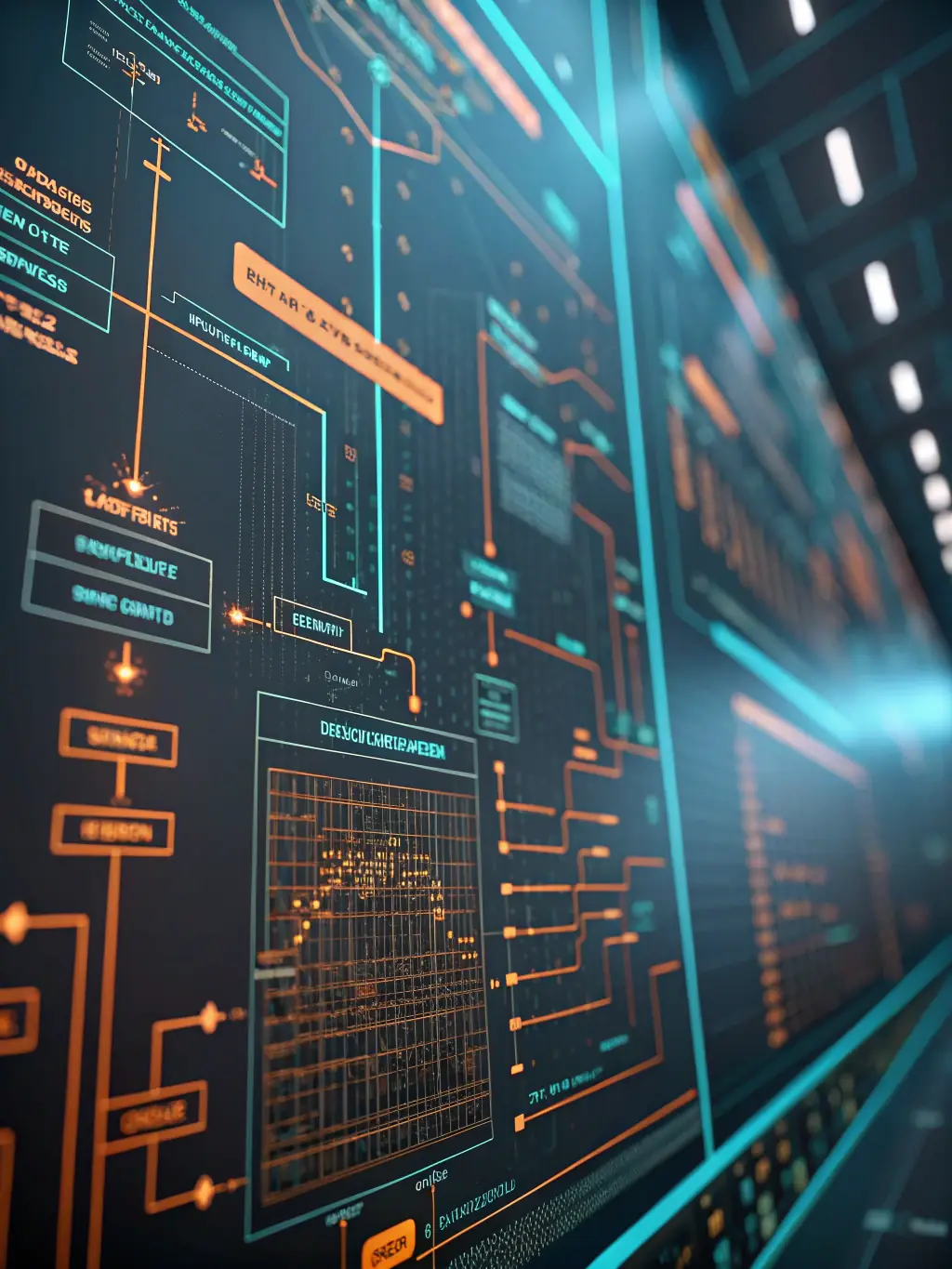 A dynamic chart depicting the increasing adoption of AI in the financial industry, highlighting the commercial impact of AI in fraud detection and algorithmic trading.