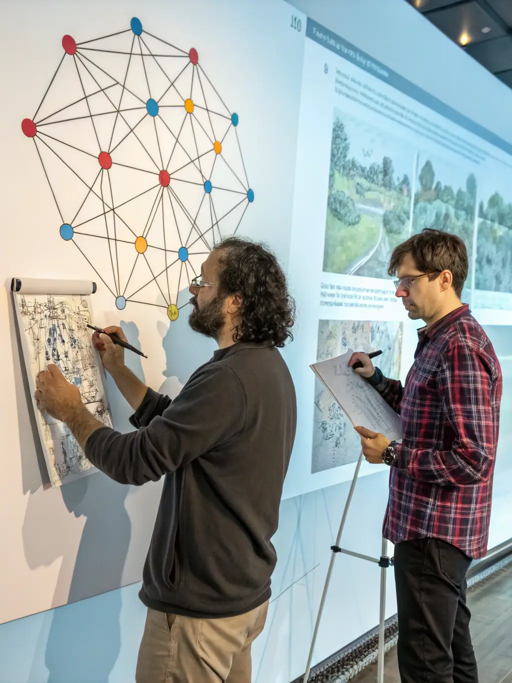 An illustration of a generative adversarial network (GAN) with two neural networks competing against each other, one generating images and the other discriminating them, used in an article about GANs.